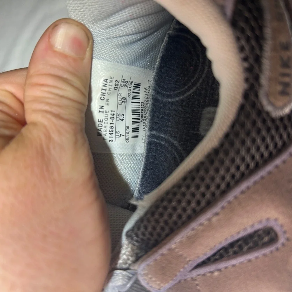 Nike Shox 2006 Vintage Womens Grey Suede Mesh Running Shoes 314561-041 Size 7